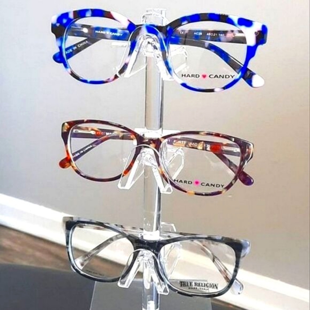 THREE PAIRS prescription-ready eyeglass frames, women modern, trendy glasses NEW